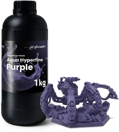 Phrozen Aqua Hyperfine Purple 1 kg – fioletowa żywica UV do precyzyjnych wydruków 8K, 12K i 14K