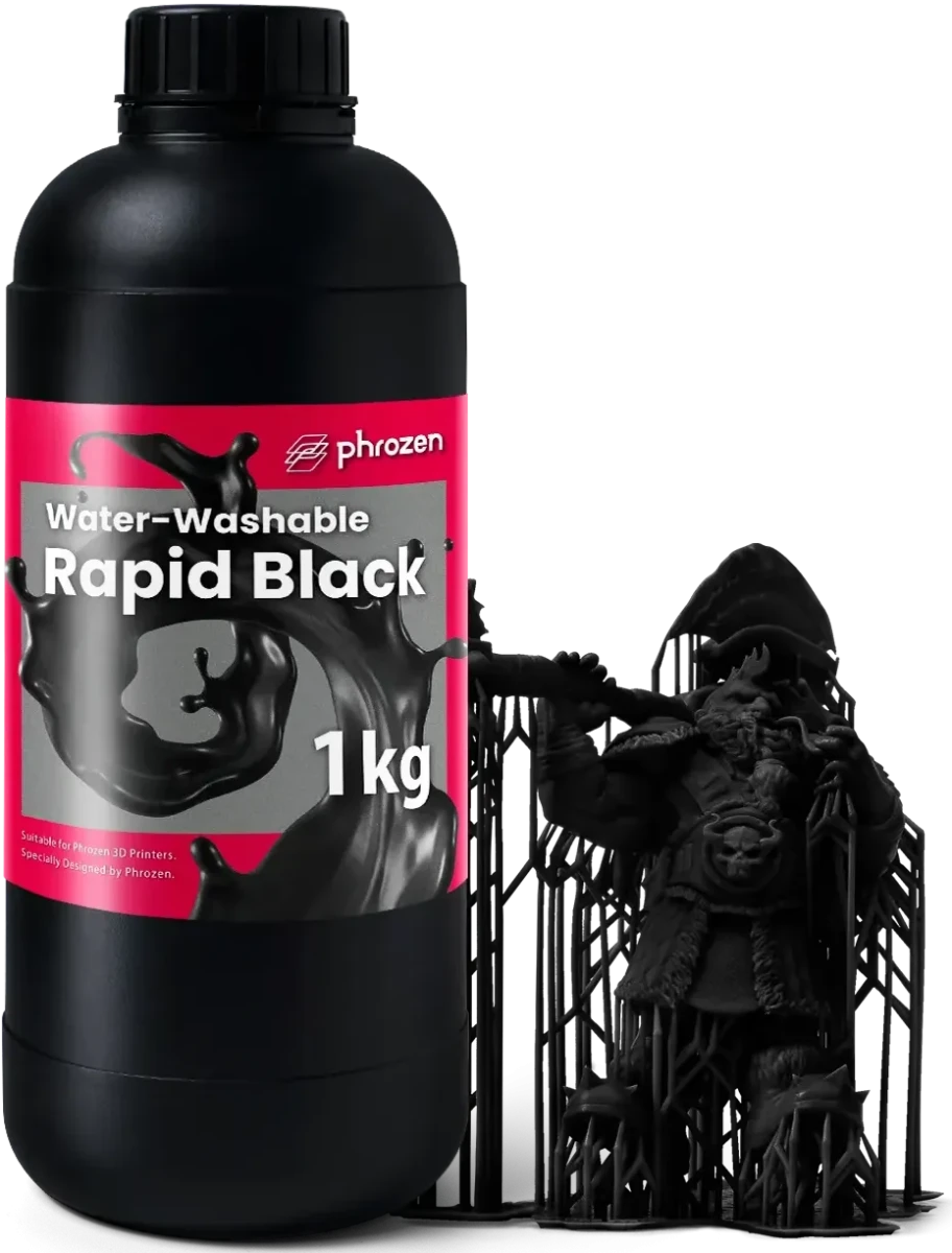 Phrozen Water-Washable Model Black 1 kg – czarna żywica UV zmywalna wodą do modeli 3D