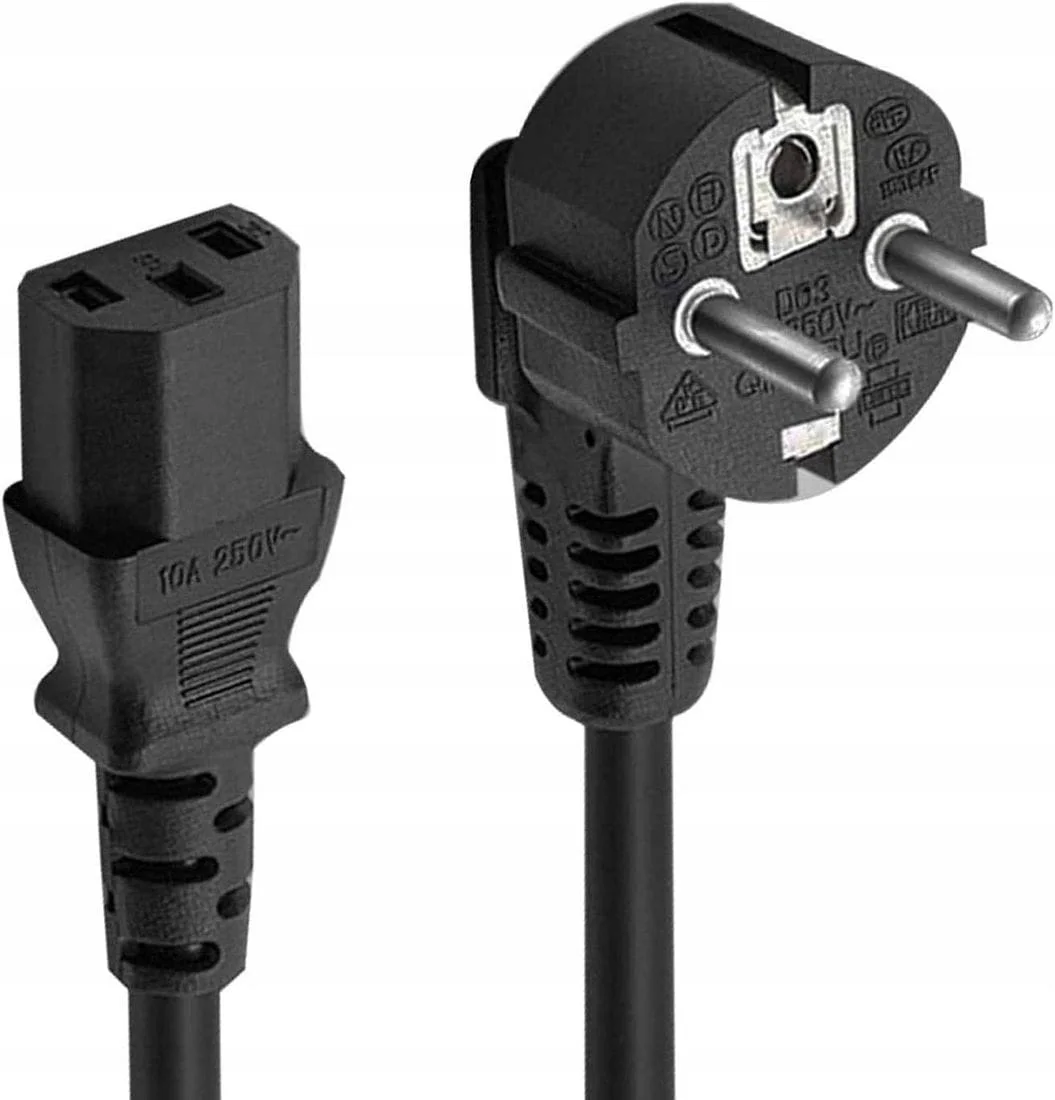 Kabel zasilający 1.5m CZARNY