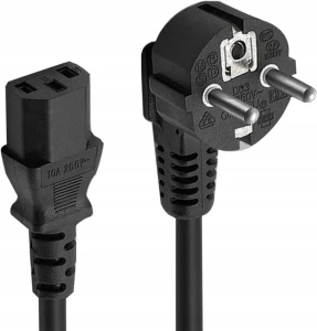 Kabel zasilający 1.5m CZARNY