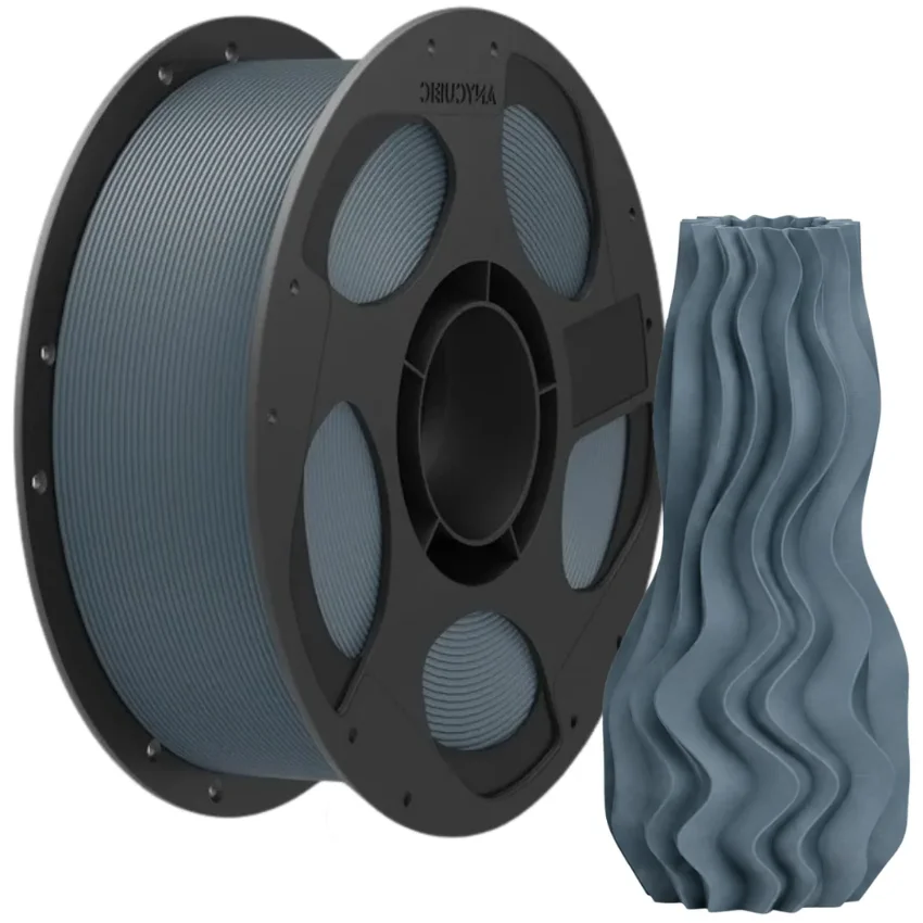 Filament Anycubic PLA Blue Grey 1kg - uniwersalny materiał do druku 3D w chłodnym odcieniu Blue Grey, odpowiedni do prototypów, modeli technicznych i dekoracyjnych.