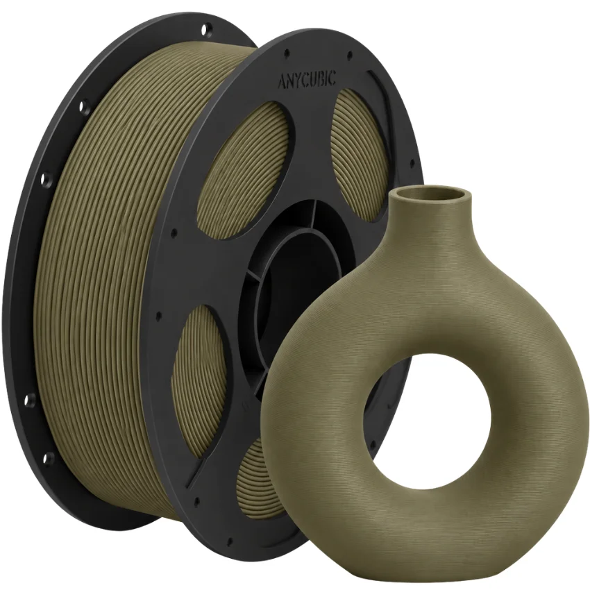 Filament Anycubic PLA Matte Chocolate Brown 1kg – matowa szpula filamentu 1.75 mm w kolorze czekoladowego brązu do drukarki 3D FDM, idealna do estetycznych wydruków