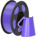 Anycubic PLA Silk Purple z gładką błyszczącą powierzchnią i ograniczoną widocznością warstw