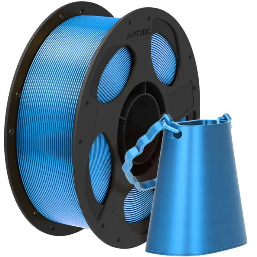 Filament Anycubic PLA Silk Blue Niebieski 1kg do drukarki 3D z jedwabistym połyskiem