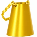 Filament PLA Silk Gold z efektem silk i ograniczoną widocznością warstw podczas druku 3D