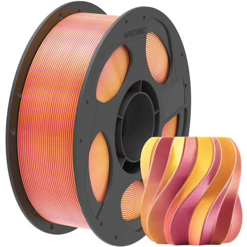 Anycubic PLA Silk Dual-Color Pink-Gold do dekoracyjnych wydruków 3D