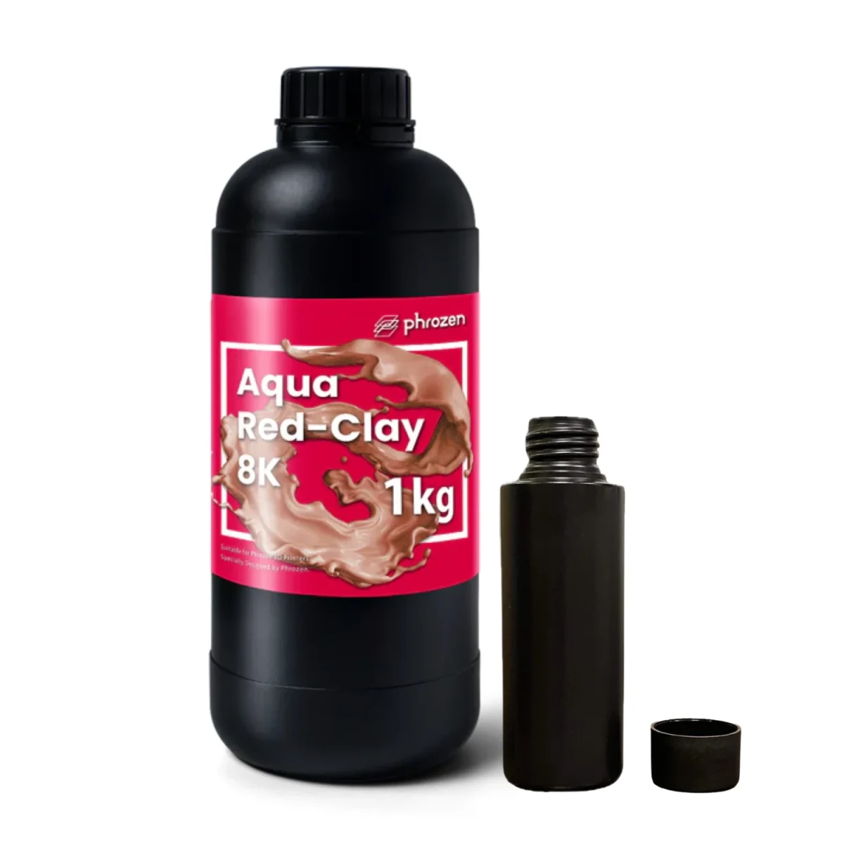 Phrozen Aqua Red-Clay 8K 100 g – czerwona żywica UV o niskim skurczu do precyzyjnych modeli 3D