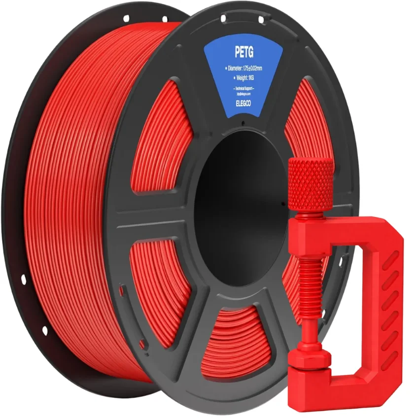 Filament Elegoo PETG Red 1kg Wysoka wytrzymałość i trwałość