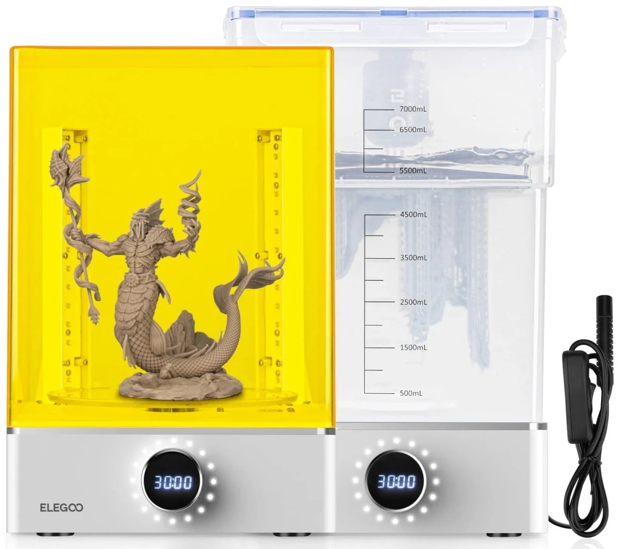 Elegoo Mercury XS Bundle Wash & Cure – profesjonalny zestaw dwóch urządzeń do mycia i utwardzania UV wydruków żywicznych 3D