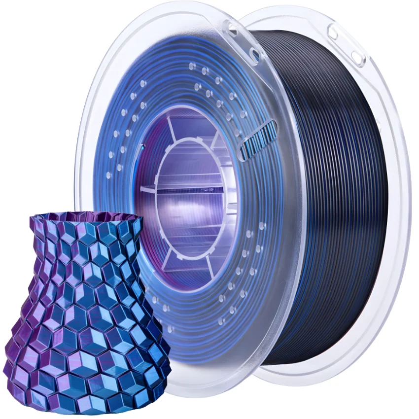 Filament Elegoo PLA Silk Blue Purple Black 1 kg