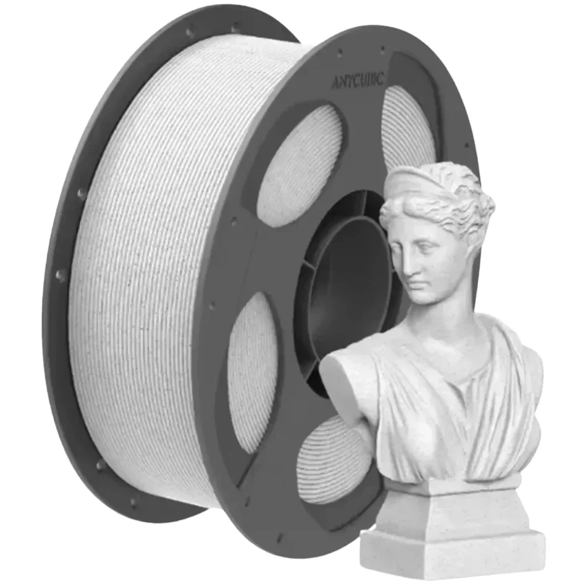 Filament Anycubic PLA Marble White idealny zarówno dla początkujących, jak i zaawansowanych użytkowników