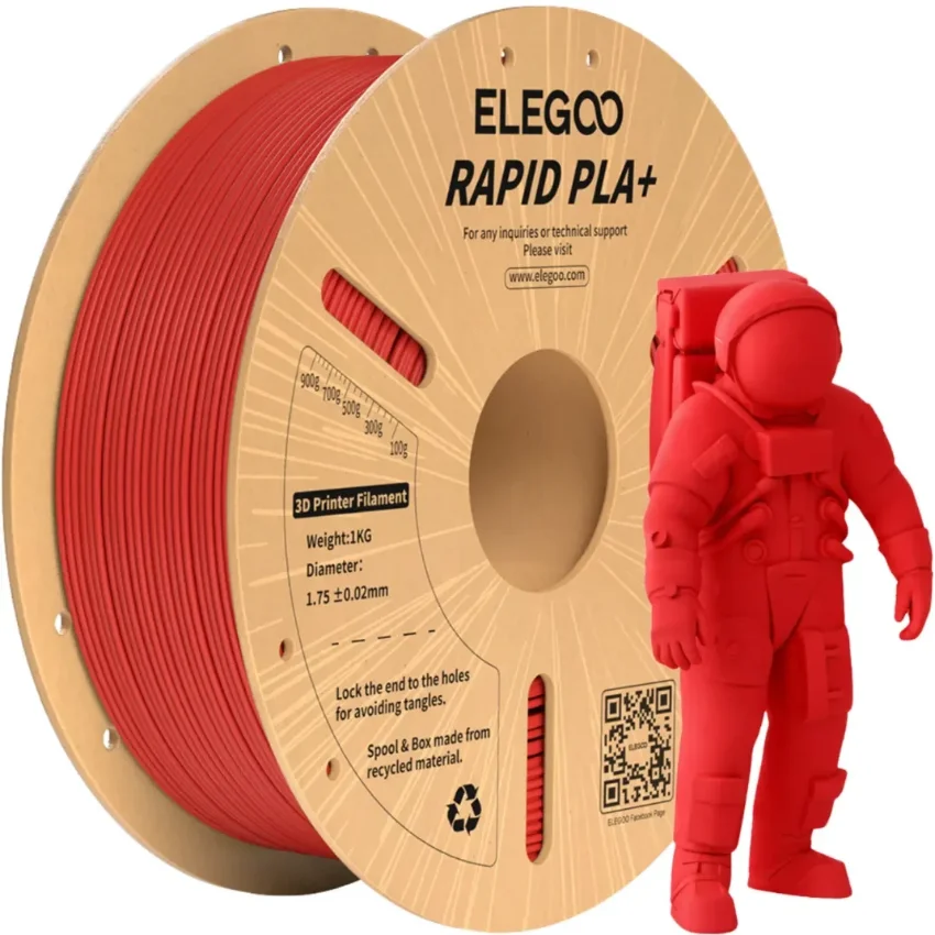 Filament Elegoo Rapid PLA+ Red 1kg