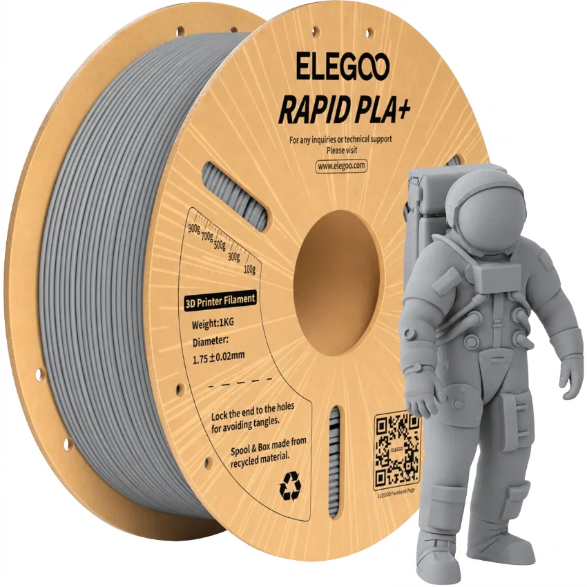 Filament Elegoo Rapid PLA+ Grey 1kg