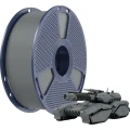 Szary filament PLA Sunlu Grey 1kg do drukarek 3D FDM, zapewniający dobrą przyczepność między warstwami, estetyczne wykończenie powierzchni i wysoką jakość detali.