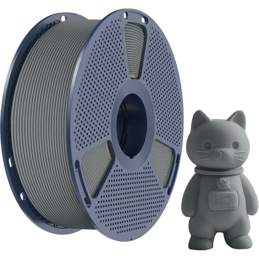 Filament Sunlu PLA Matte Grey 1kg - Wysoka jakość warstw i detali