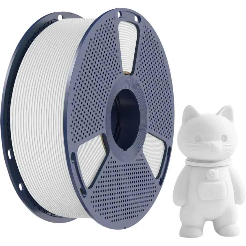 Filament Sunlu PLA Matte White 1kg - Wysoka jakość warstw i detali