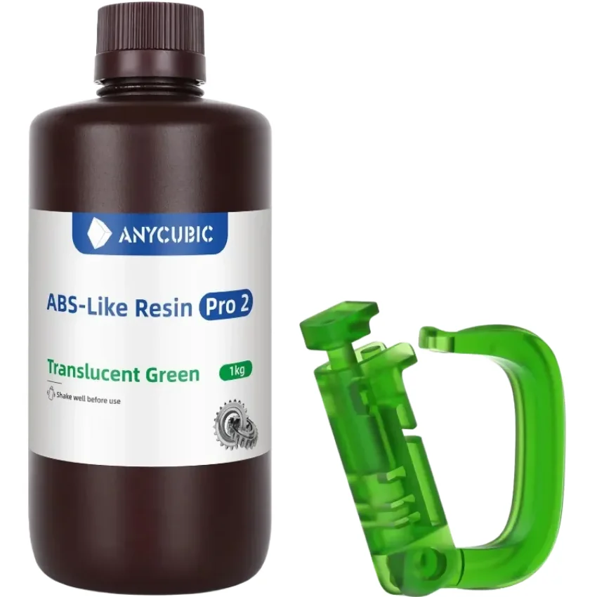 Anycubic Abs-like Pro 2 Translucent Green 1kg - Gładkie wykończenie i precyzja detali