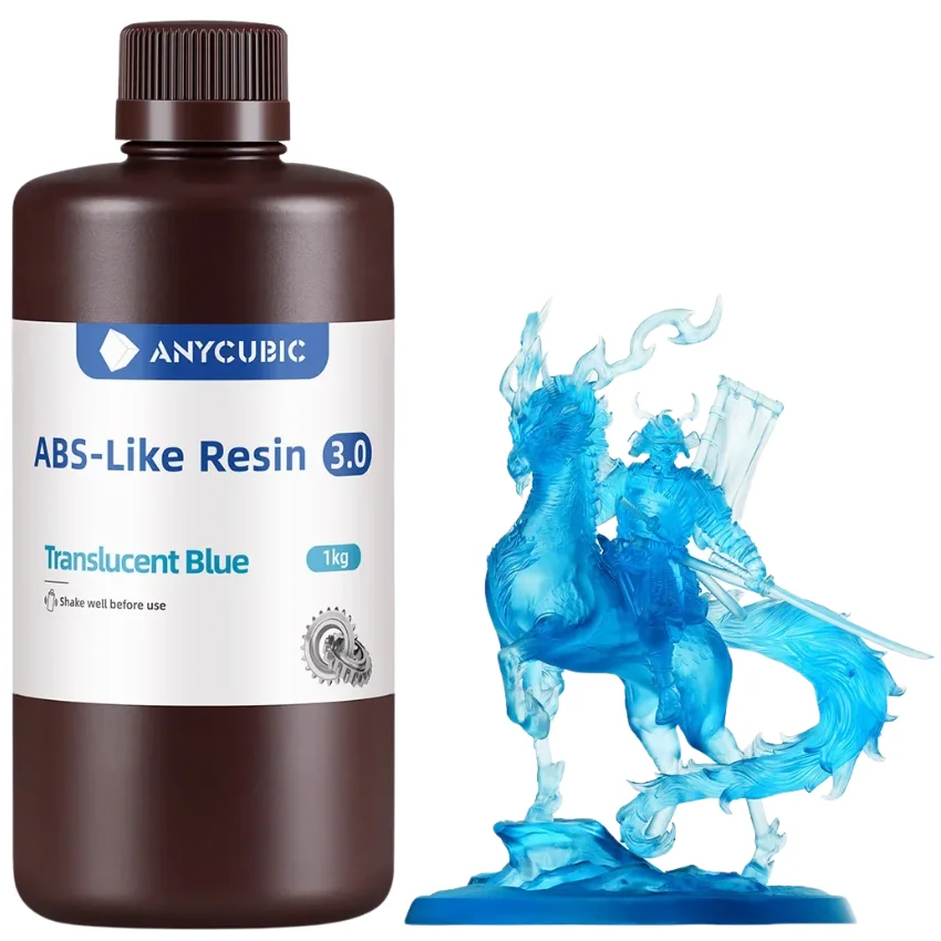 Anycubic ABS-Like 3.0 Translucent Blue 1kg - Wysoka wytrzymałość