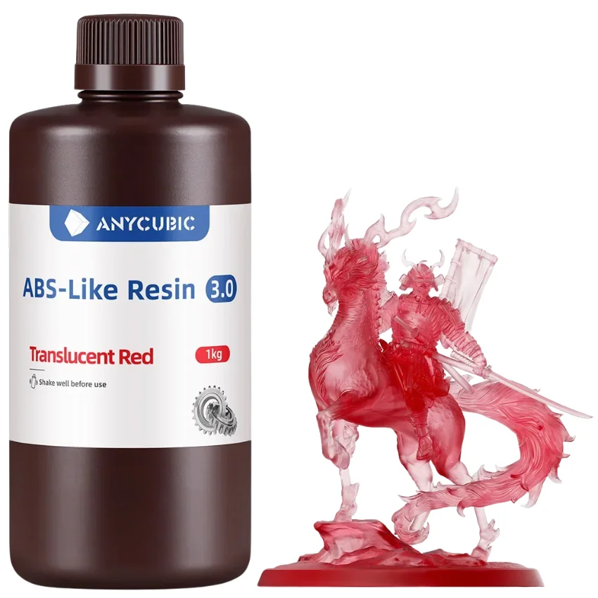 Anycubic ABS-Like 3.0 Translucent Red 1kg - Stabilność wymiarowa