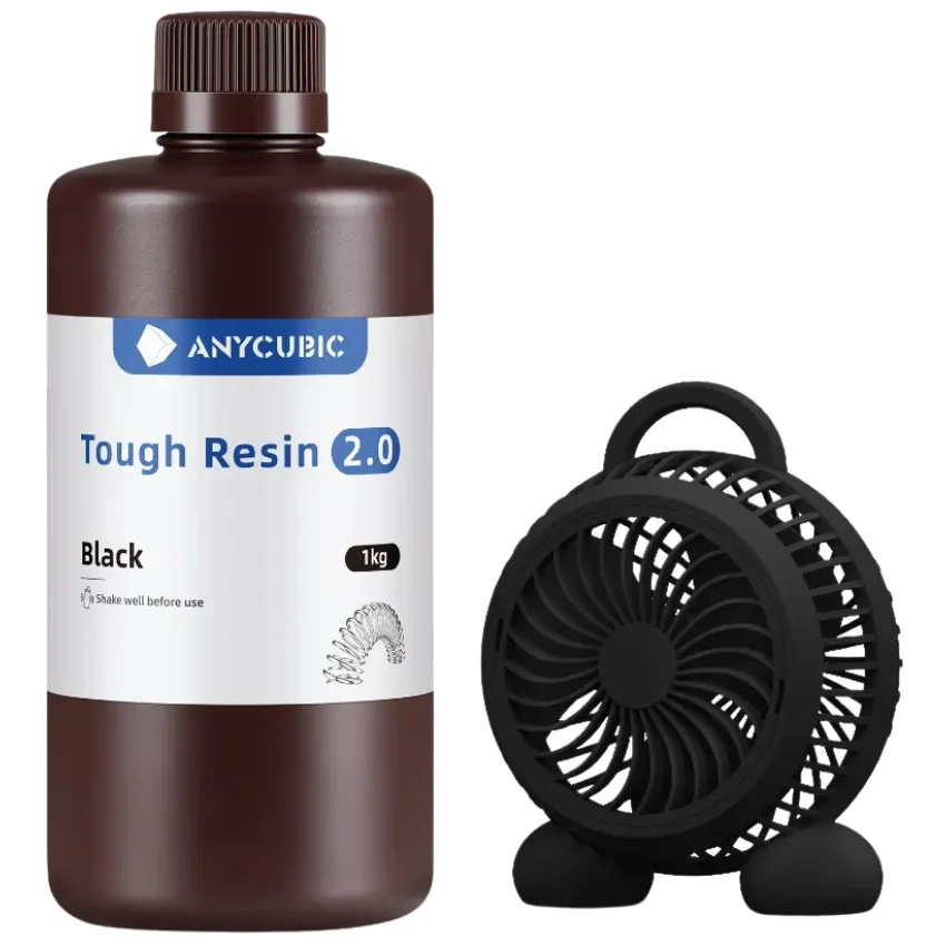Anycubic Tough 2.0 Black 1kg - Precyzja i niski skurcz