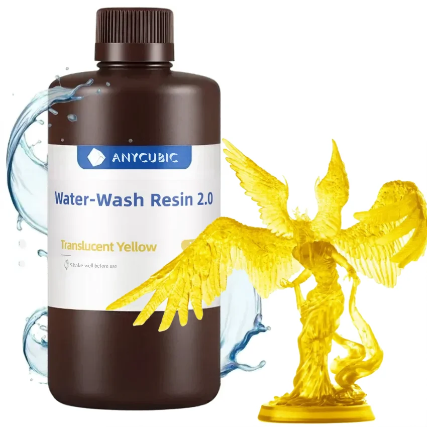 Anycubic Water Washable 2.0 Translucent Yellow 1 kg