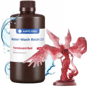 Anycubic Water Washable 2.0 Translucent Red 1kg