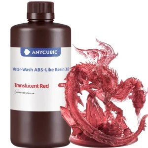 Anycubic Water-Washable ABS-Like 3.0 Translucent Red 1kg
