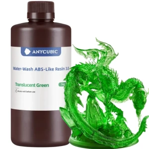 Anycubic Water-Washable ABS-Like 3.0 Translucent Green 1kg
