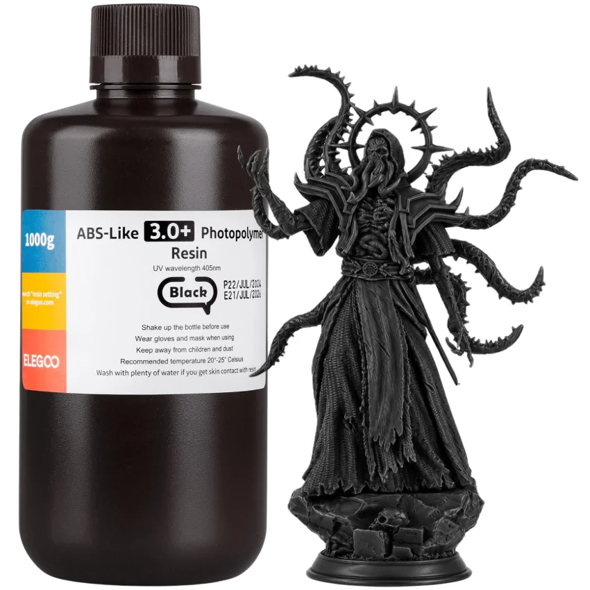 Elegoo ABS-Like Resin 3.0 Plus Black – wysoka odporność mechaniczna i stabilne wydruki 3D