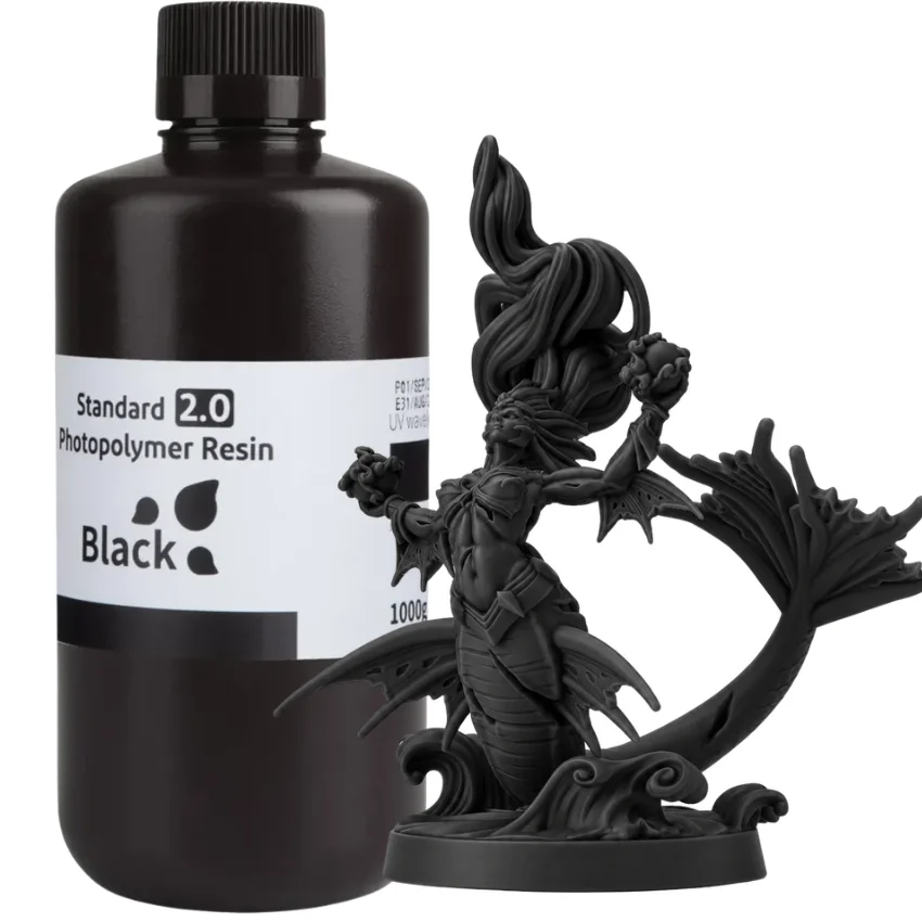 Elegoo Standard 2.0 Black 1kg + wydrukowany model 3D